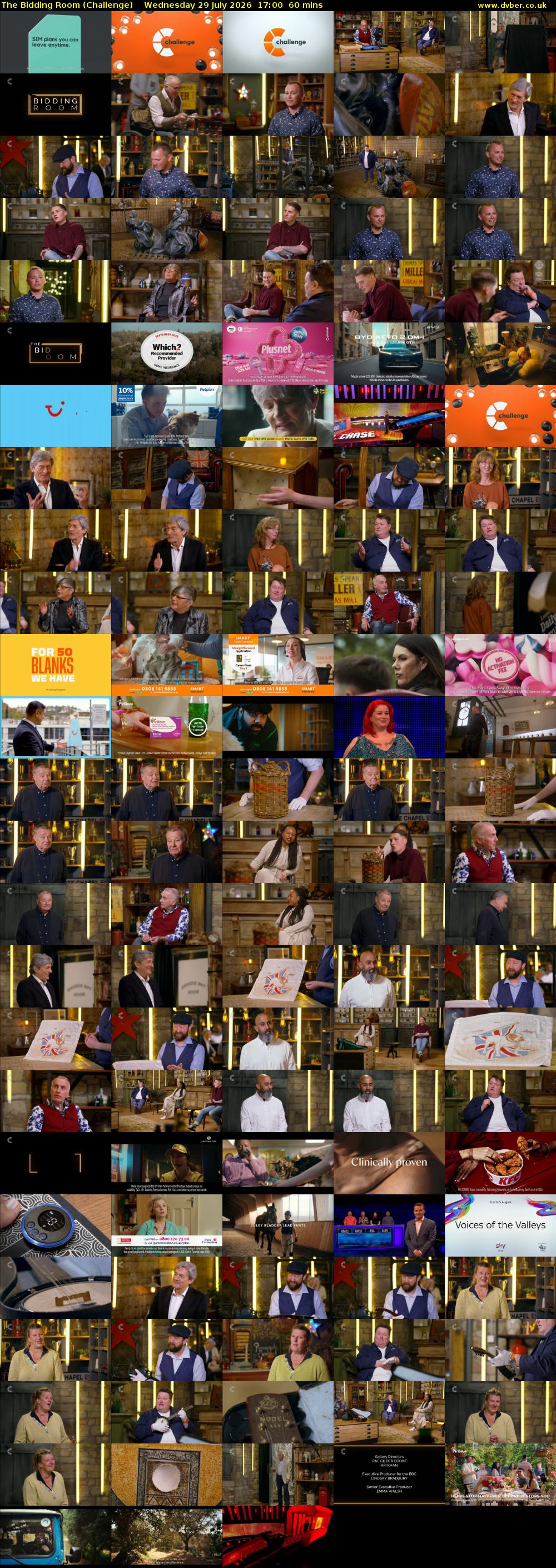 The Bidding Room (Challenge) Wednesday 29 July 2026 17:00 - 18:00