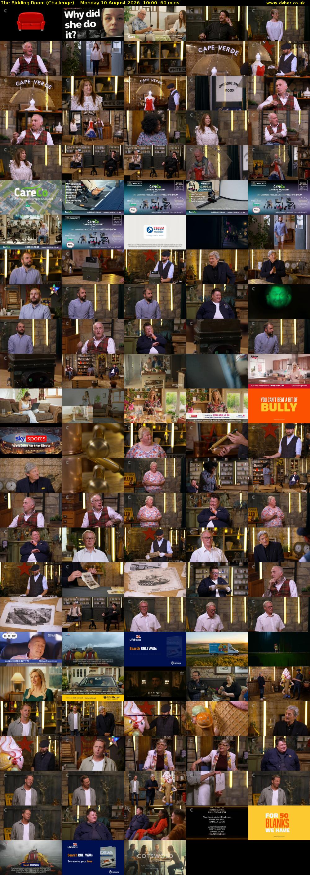 The Bidding Room (Challenge) Monday 10 August 2026 10:00 - 11:00