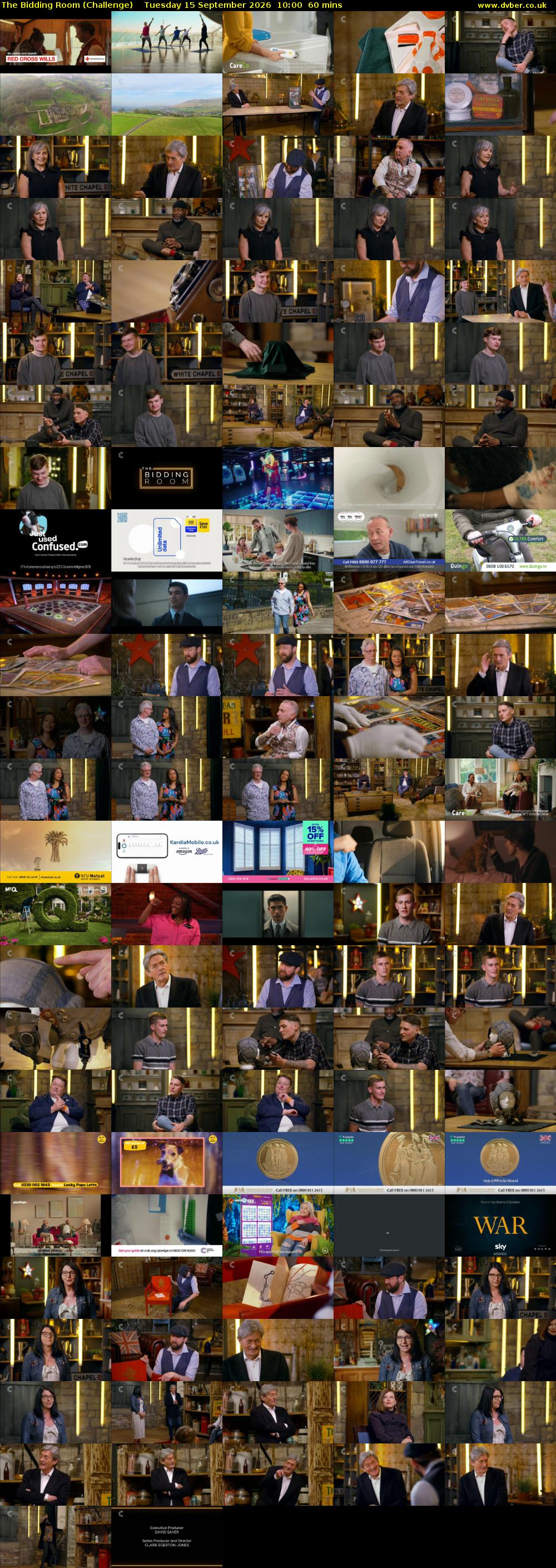The Bidding Room (Challenge) Tuesday 15 September 2026 10:00 - 11:00