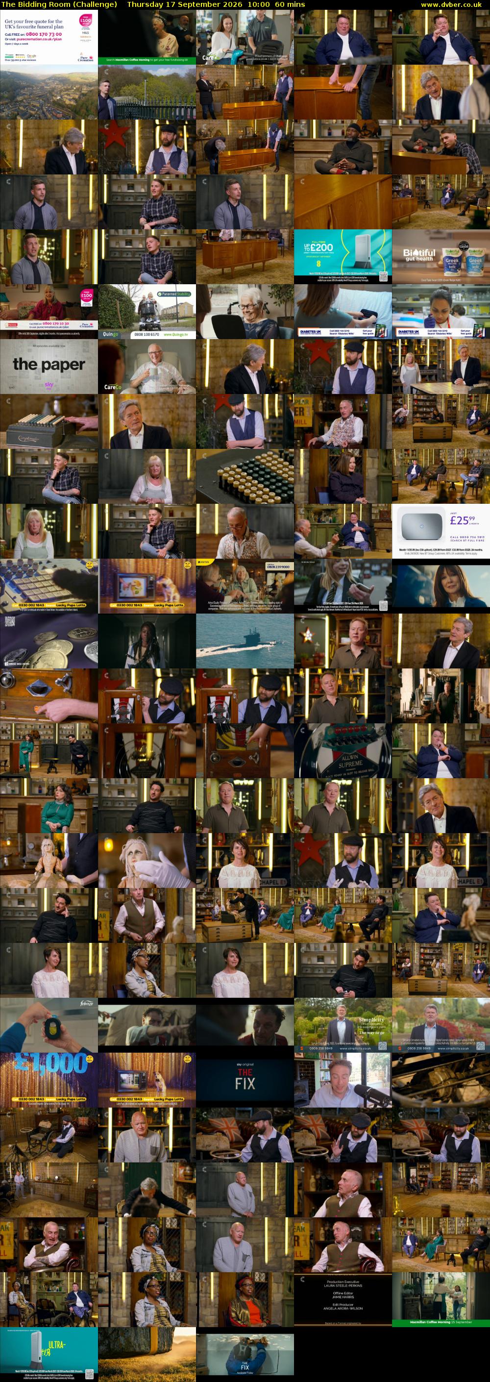 The Bidding Room (Challenge) Thursday 17 September 2026 10:00 - 11:00