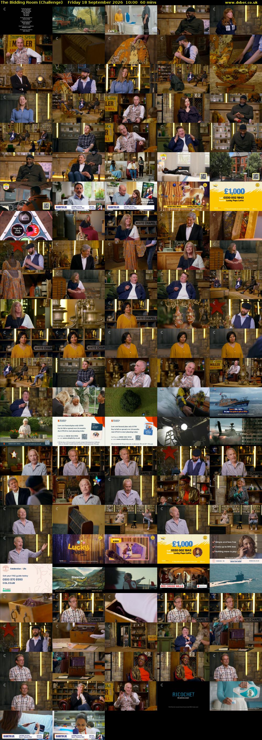 The Bidding Room (Challenge) Friday 18 September 2026 10:00 - 11:00
