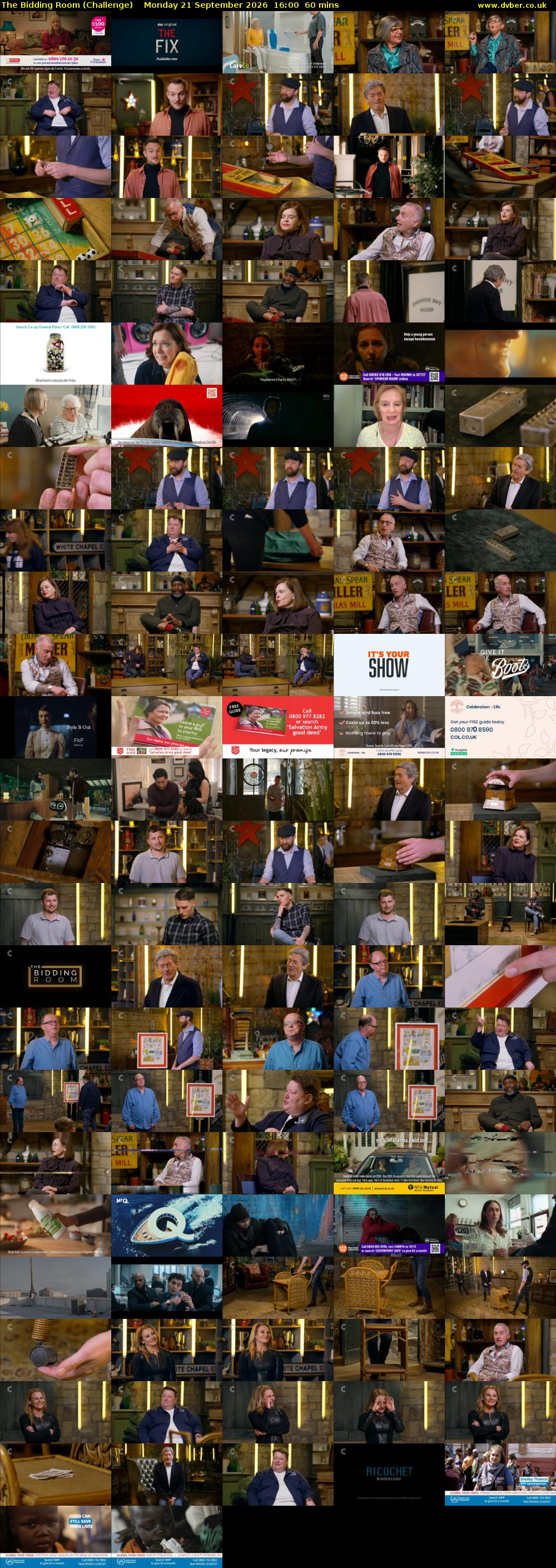 The Bidding Room (Challenge) Monday 21 September 2026 16:00 - 17:00
