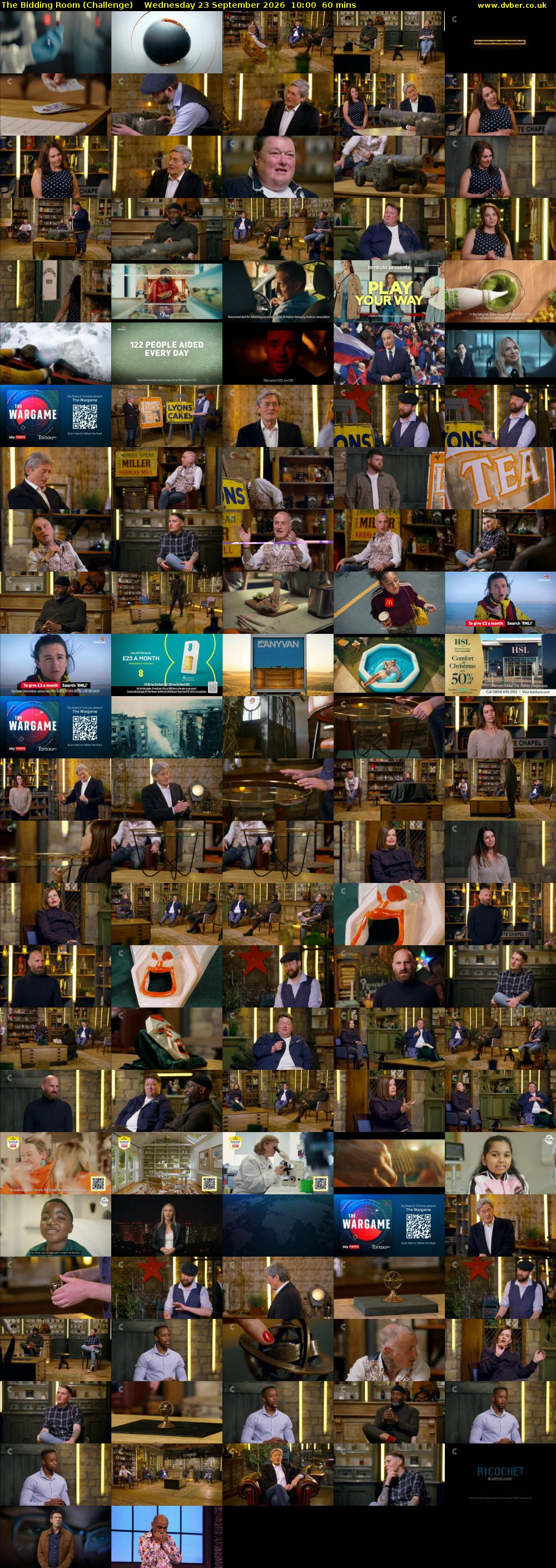 The Bidding Room (Challenge) Wednesday 23 September 2026 10:00 - 11:00