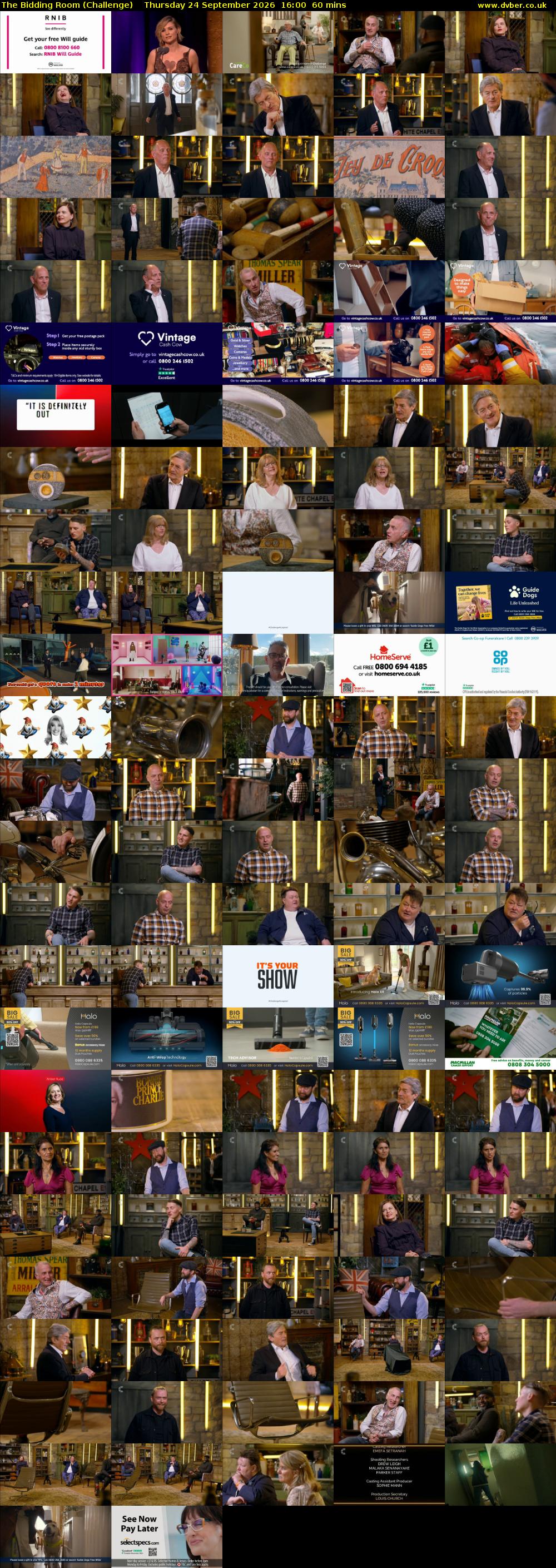 The Bidding Room (Challenge) Thursday 24 September 2026 16:00 - 17:00