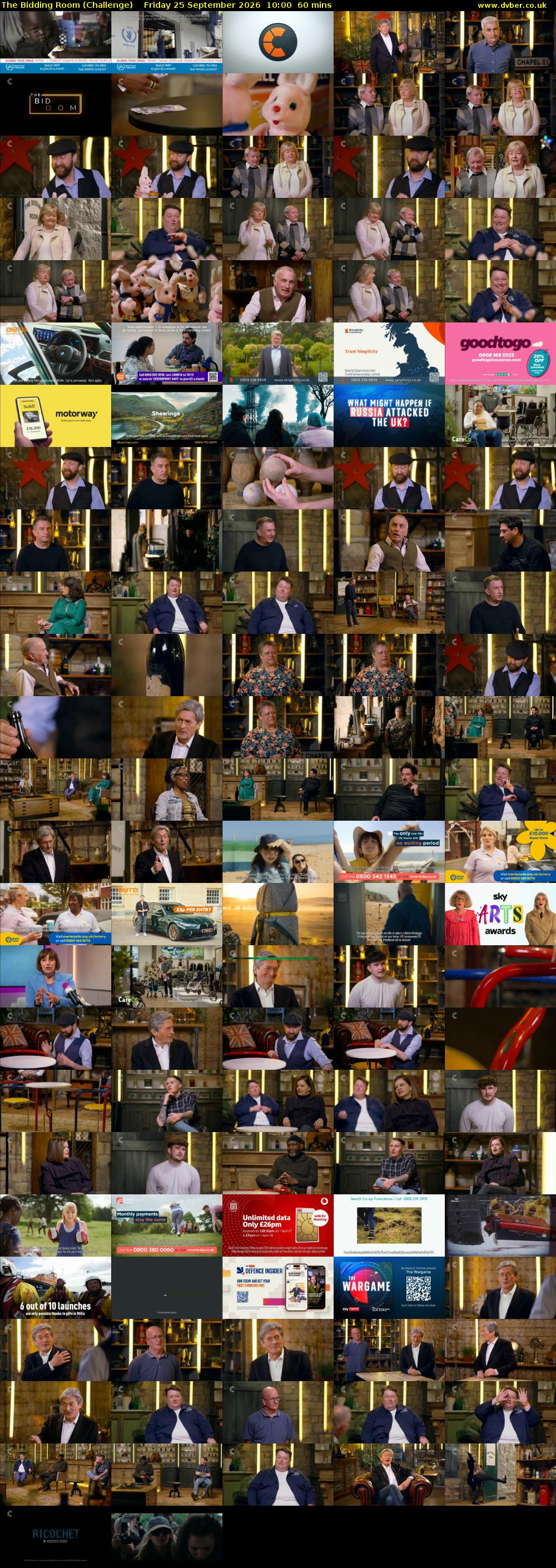 The Bidding Room (Challenge) Friday 25 September 2026 10:00 - 11:00