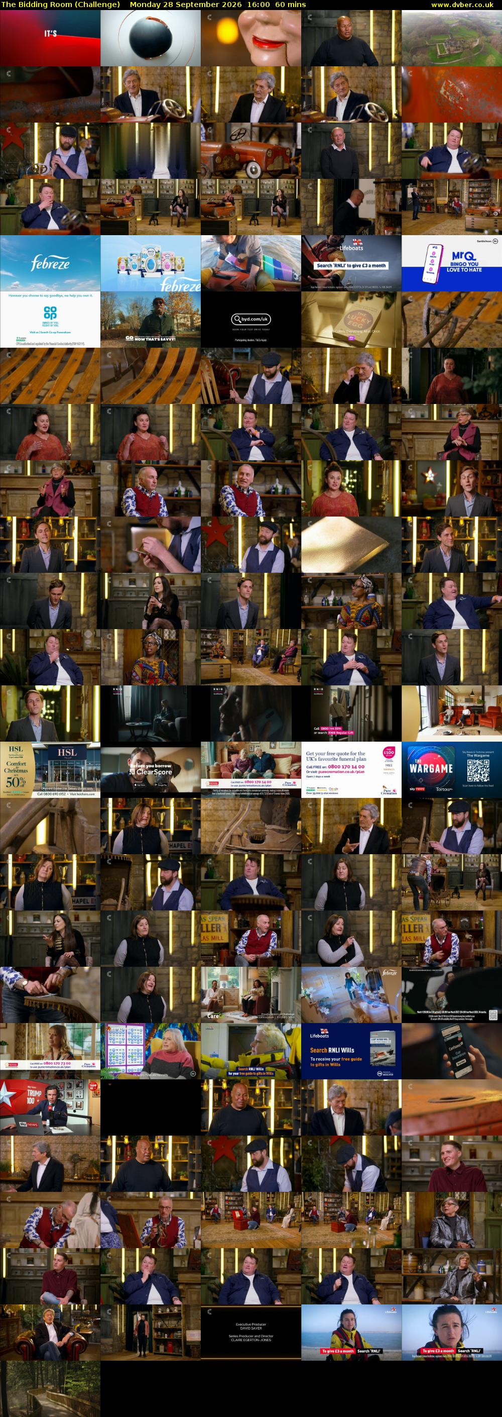 The Bidding Room (Challenge) Monday 28 September 2026 16:00 - 17:00