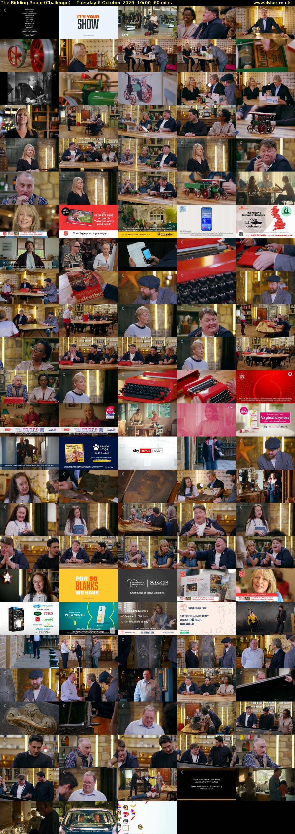 The Bidding Room (Challenge) Tuesday 6 October 2026 10:00 - 11:00