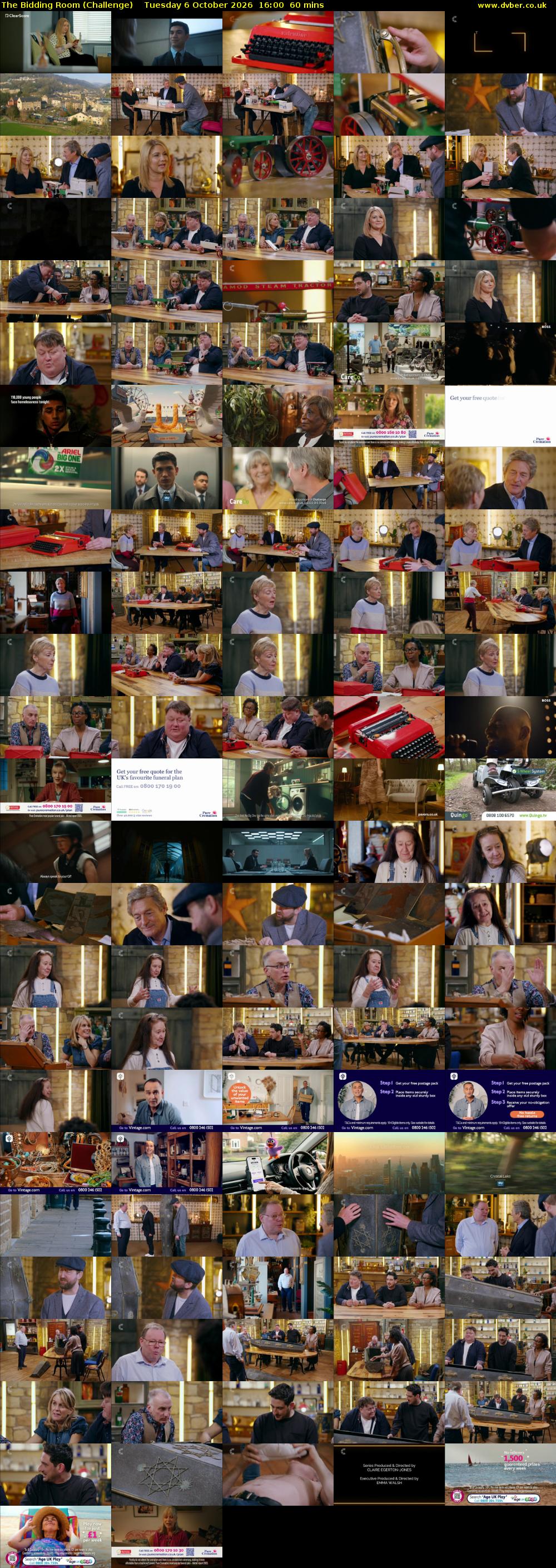 The Bidding Room (Challenge) Tuesday 6 October 2026 16:00 - 17:00