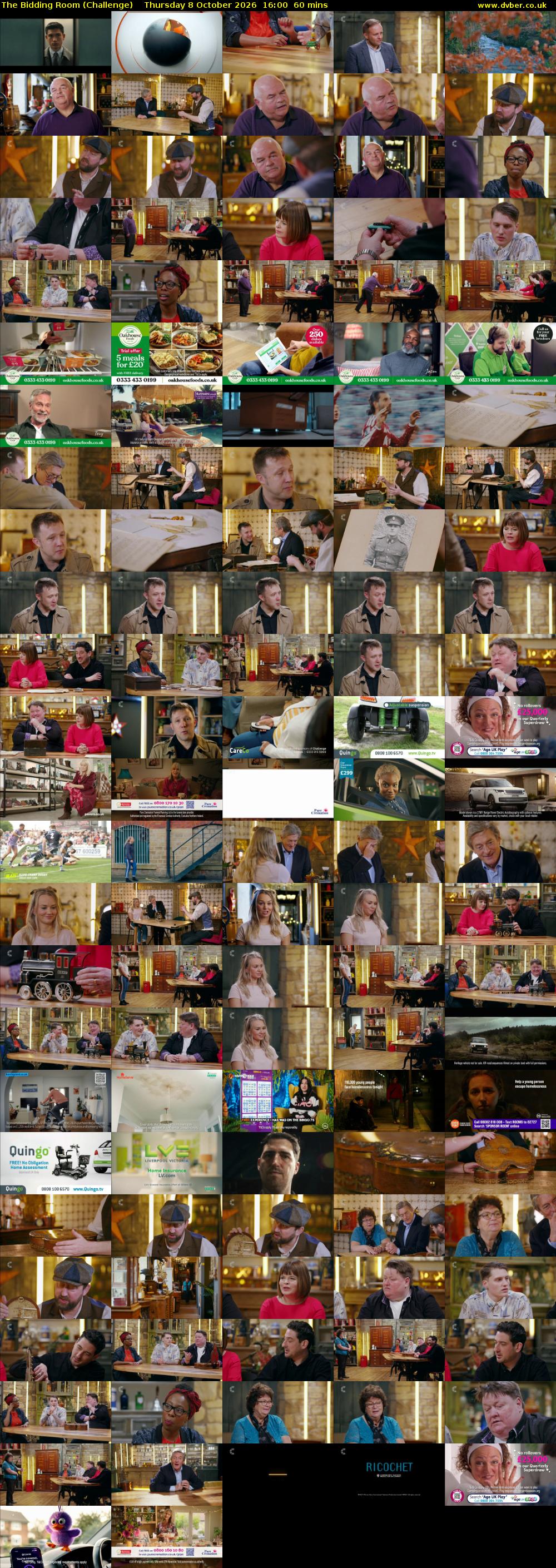 The Bidding Room (Challenge) Thursday 8 October 2026 16:00 - 17:00