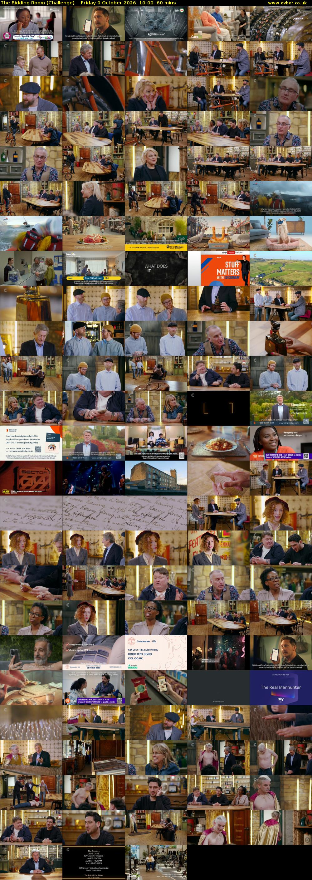 The Bidding Room (Challenge) Friday 9 October 2026 10:00 - 11:00