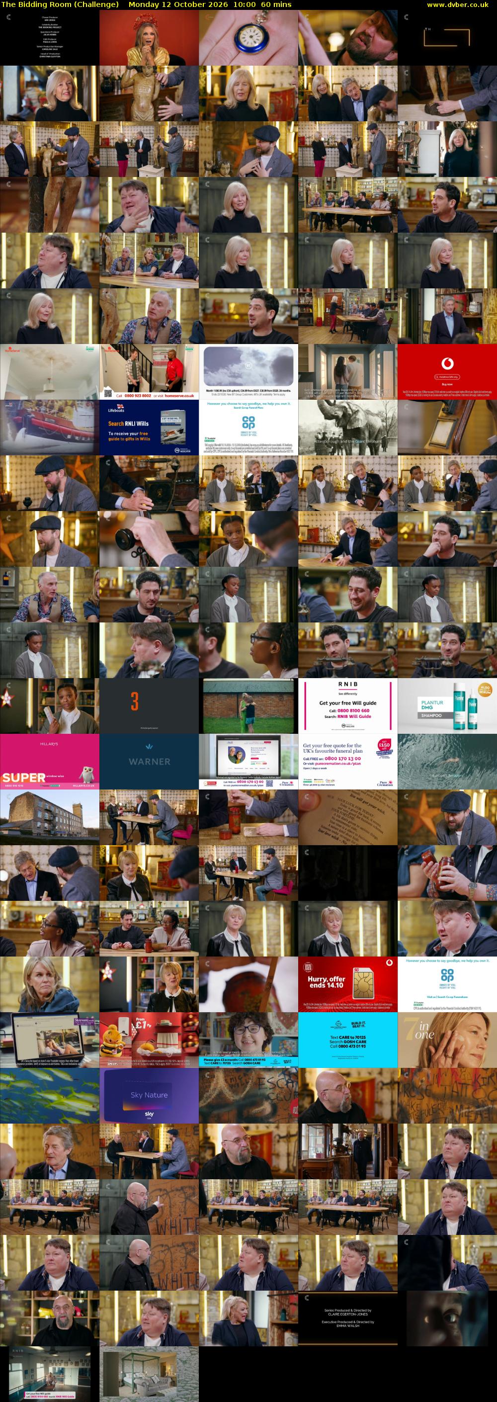 The Bidding Room (Challenge) Monday 12 October 2026 10:00 - 11:00