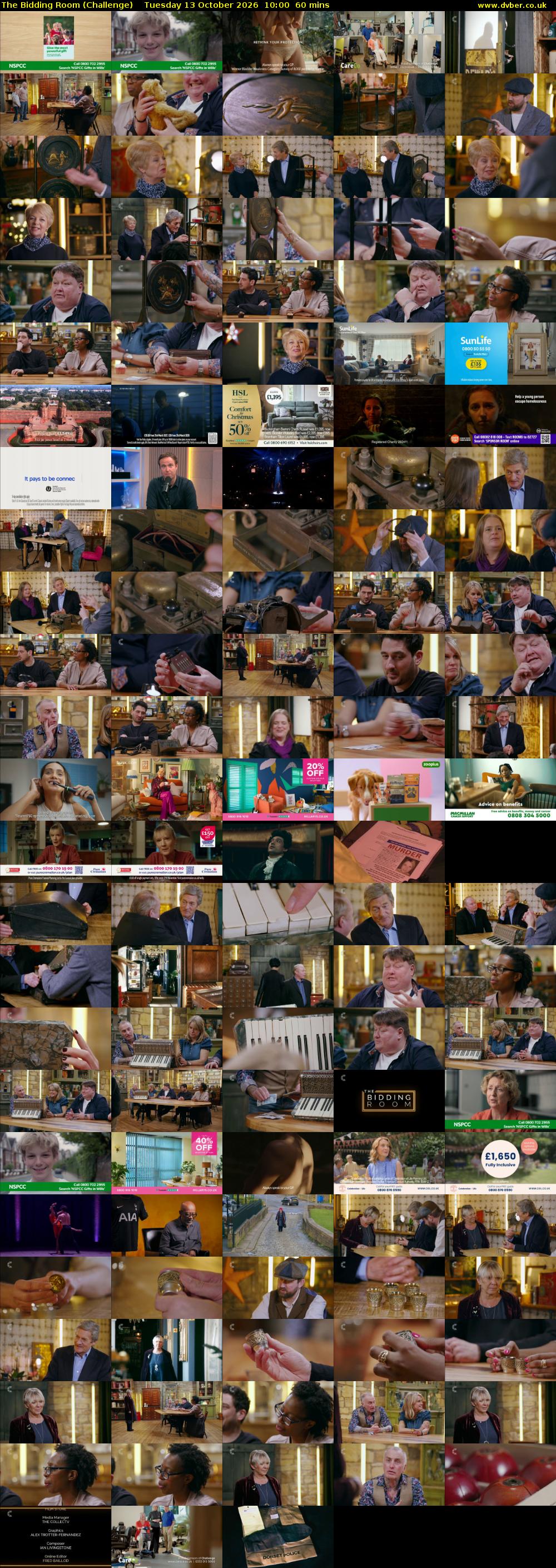 The Bidding Room (Challenge) Tuesday 13 October 2026 10:00 - 11:00