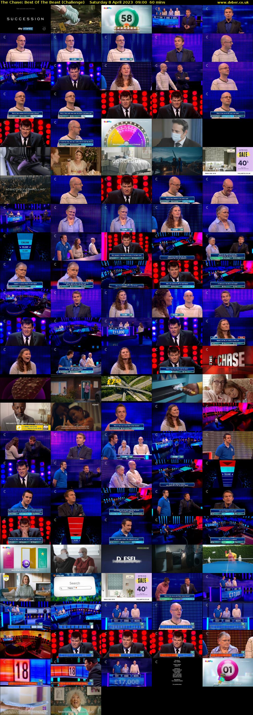 The Chase: Best Of The Beast (Challenge) Saturday 8 April 2023 09:00 - 10:00
