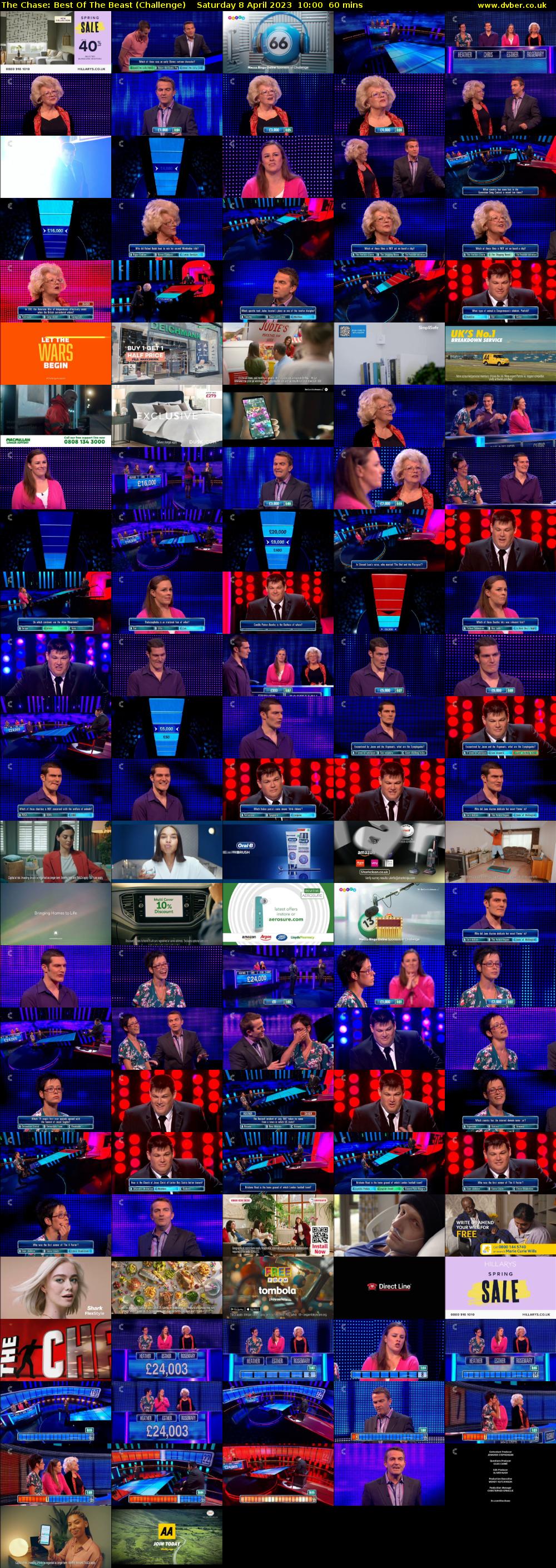The Chase: Best Of The Beast (Challenge) Saturday 8 April 2023 10:00 - 11:00