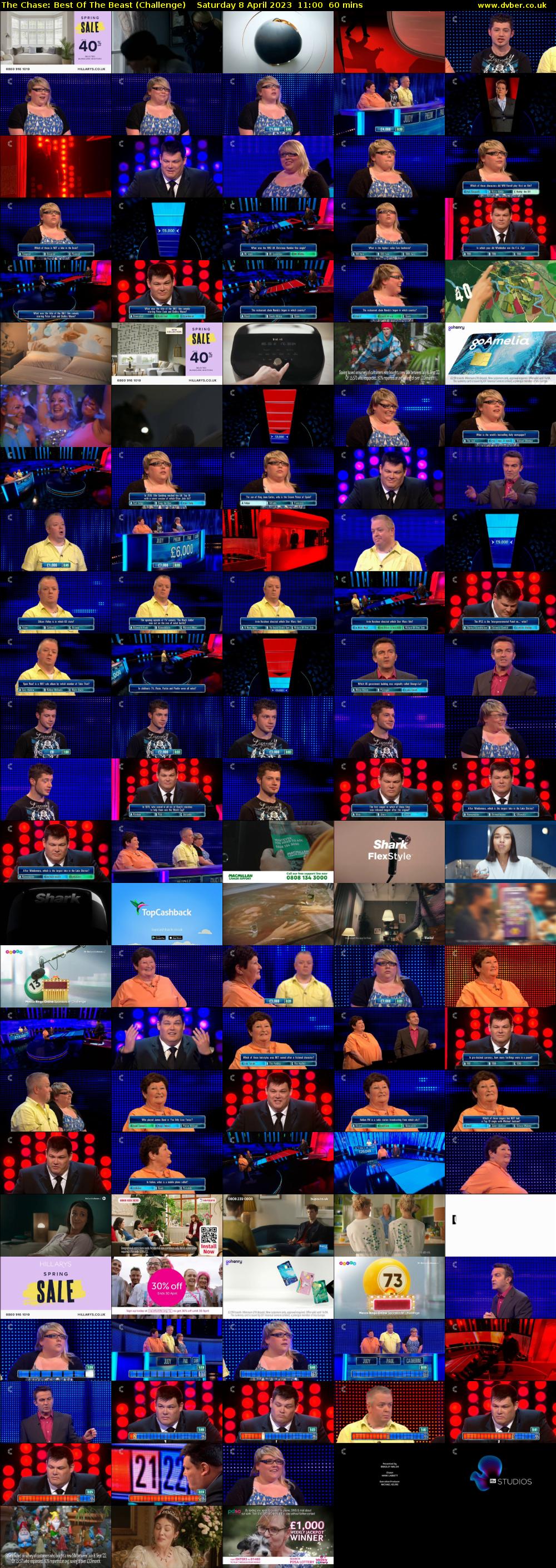 The Chase: Best Of The Beast (Challenge) Saturday 8 April 2023 11:00 - 12:00