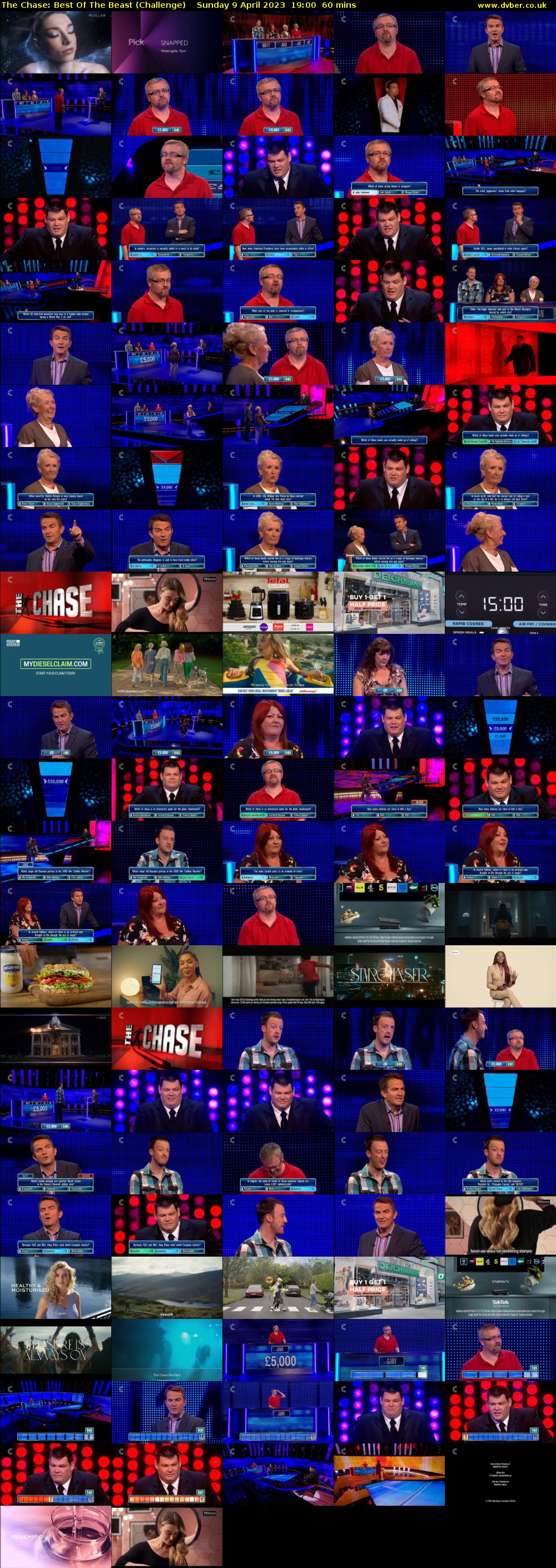 The Chase: Best Of The Beast (Challenge) Sunday 9 April 2023 19:00 - 20:00