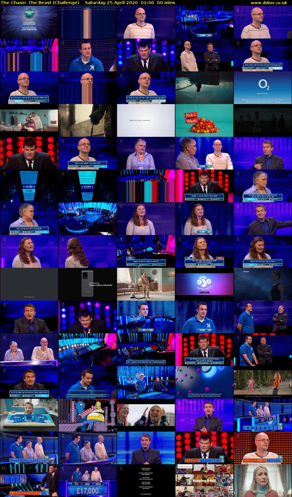The Chase: The Beast (Challenge) Saturday 25 April 2020 01:00 - 02:00