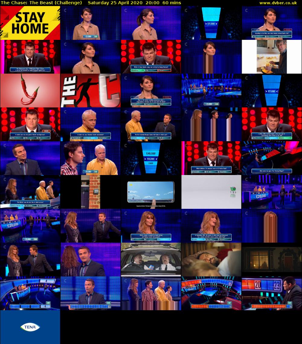 The Chase: The Beast (Challenge) Saturday 25 April 2020 20:00 - 21:00