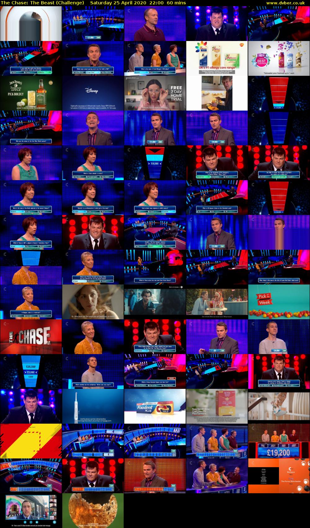 The Chase: The Beast (Challenge) Saturday 25 April 2020 22:00 - 23:00