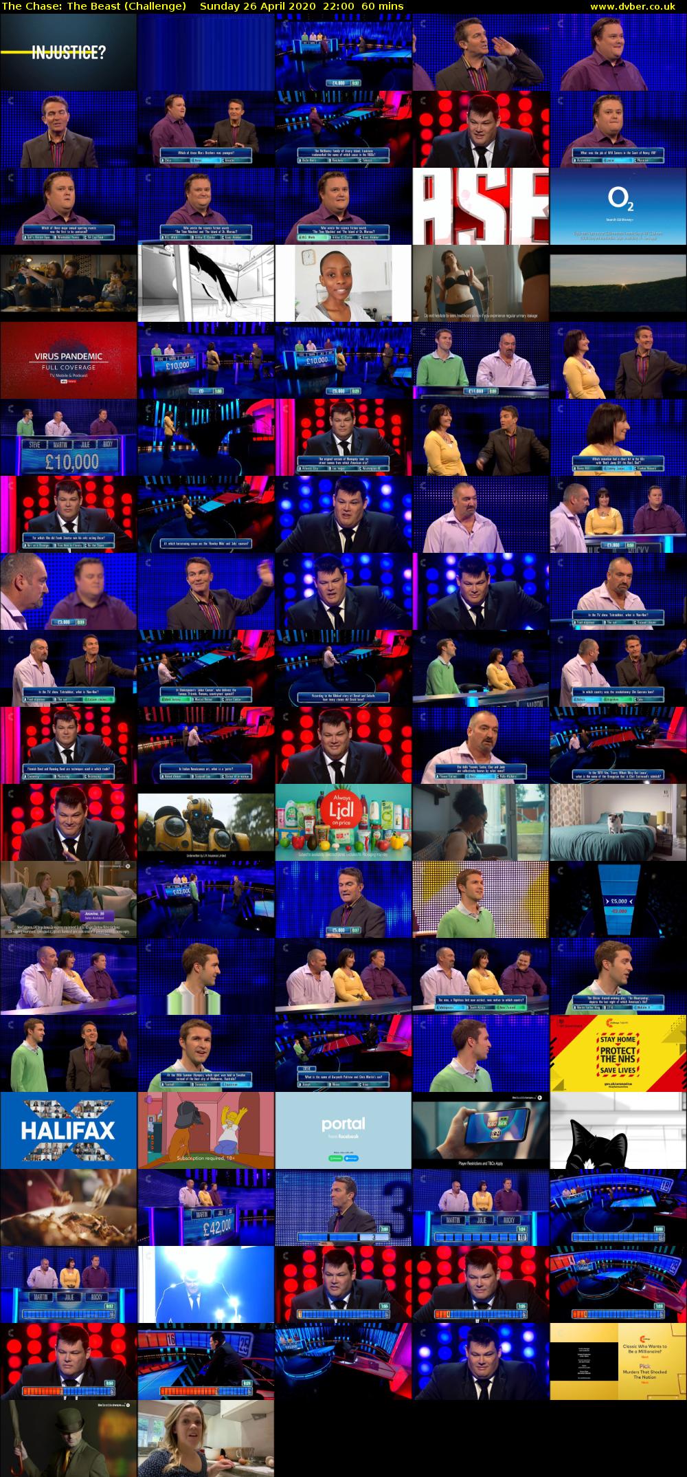 The Chase: The Beast (Challenge) Sunday 26 April 2020 22:00 - 23:00
