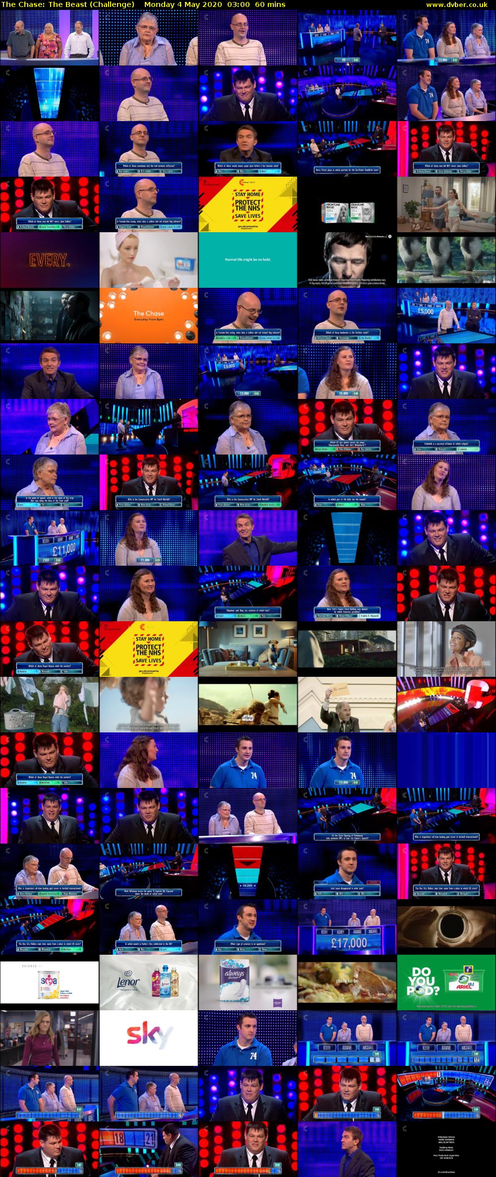 The Chase: The Beast (Challenge) Monday 4 May 2020 03:00 - 04:00