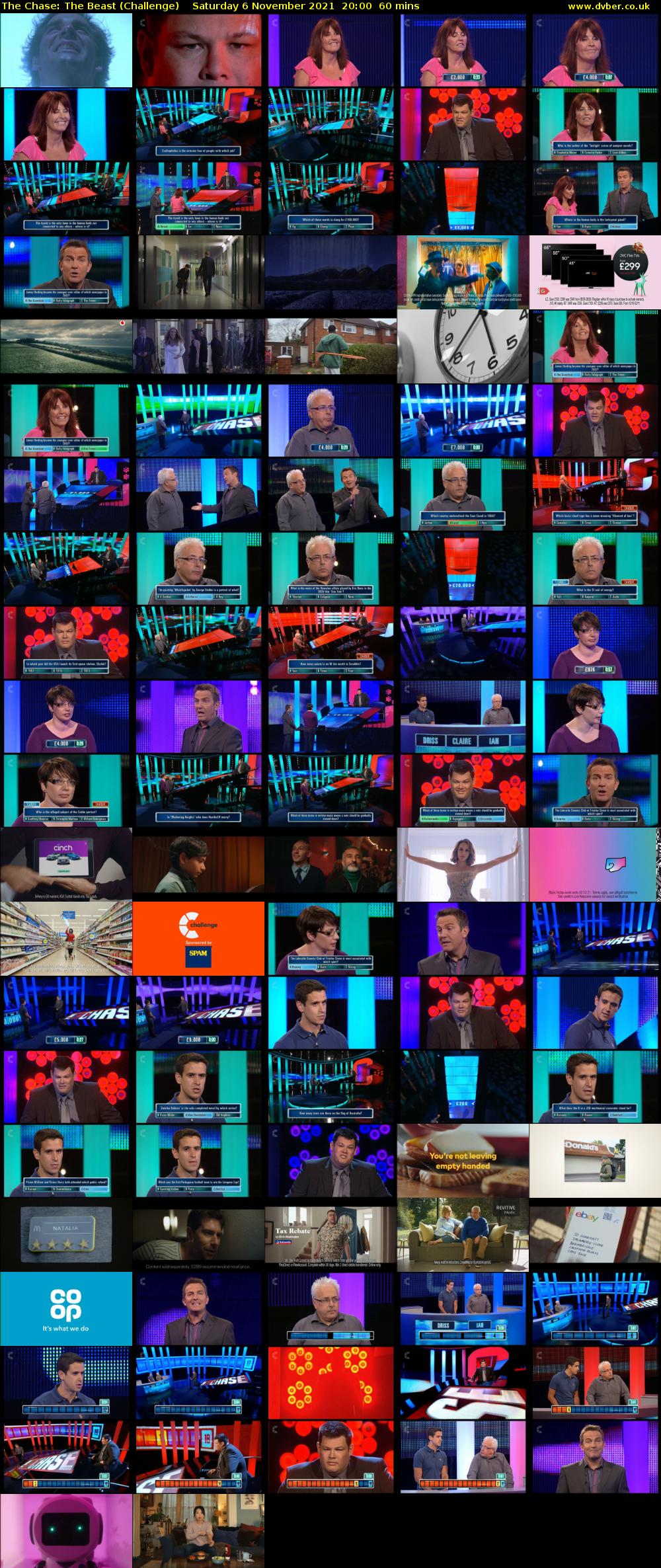 The Chase: The Beast (Challenge) Saturday 6 November 2021 20:00 - 21:00