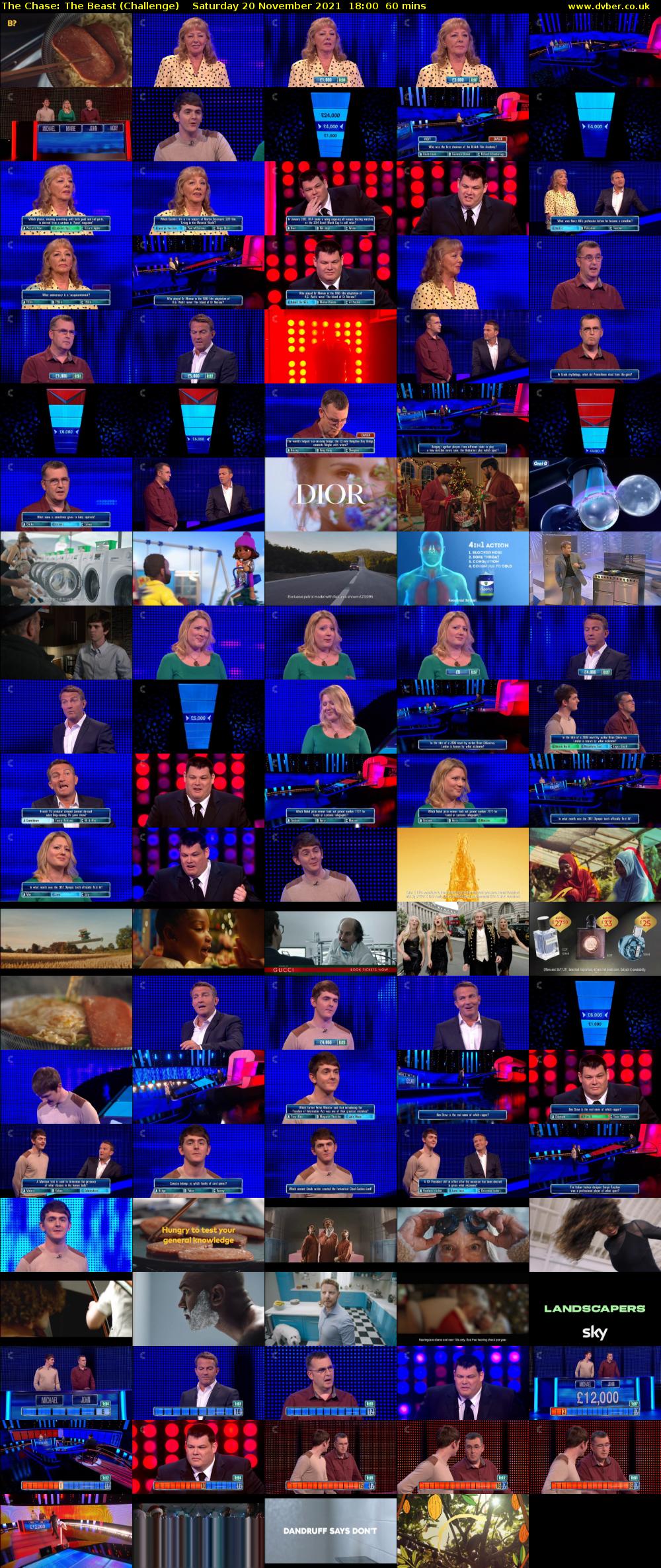 The Chase: The Beast (Challenge) Saturday 20 November 2021 18:00 - 19:00