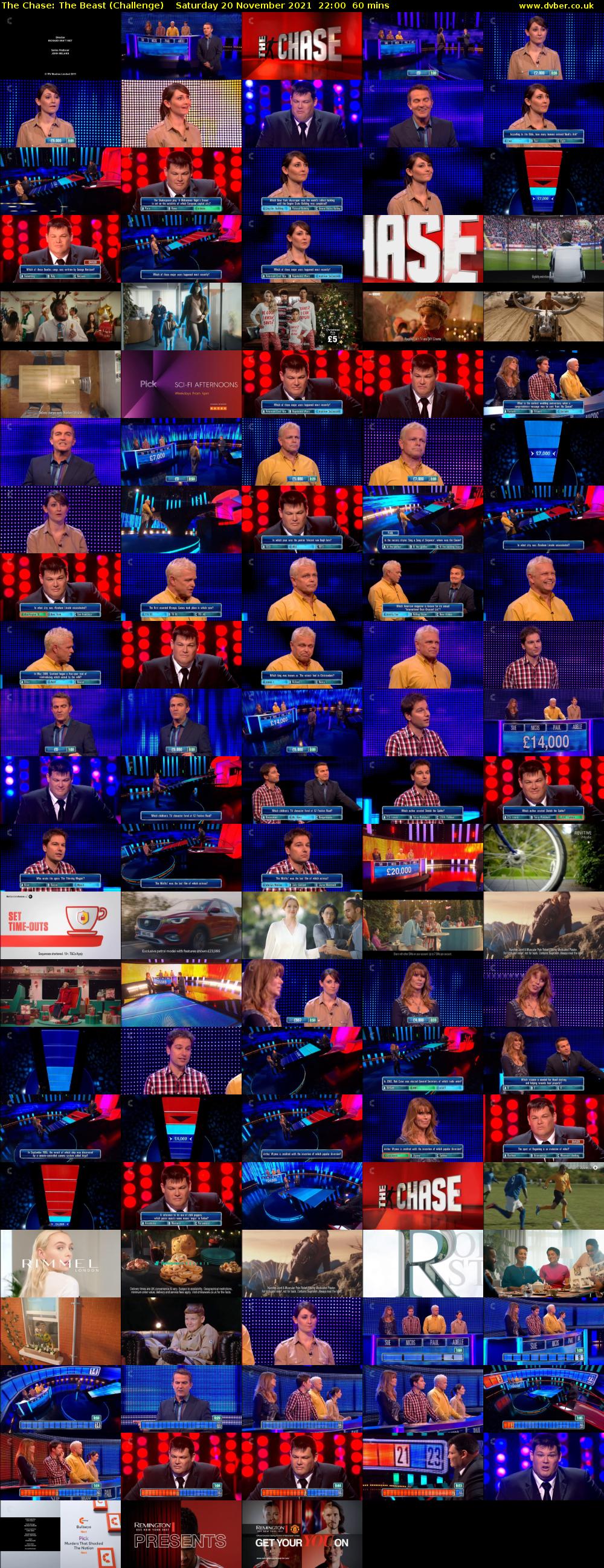 The Chase: The Beast (Challenge) Saturday 20 November 2021 22:00 - 23:00
