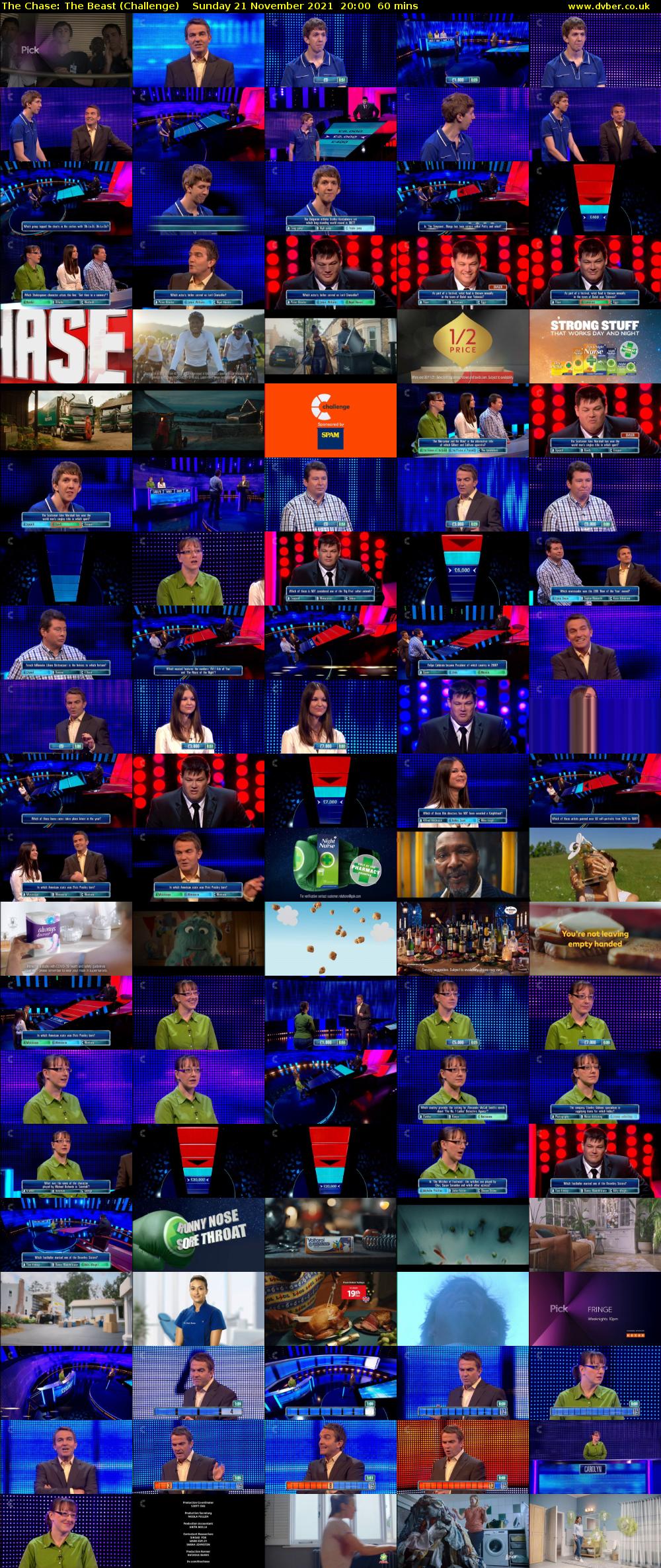 The Chase: The Beast (Challenge) Sunday 21 November 2021 20:00 - 21:00
