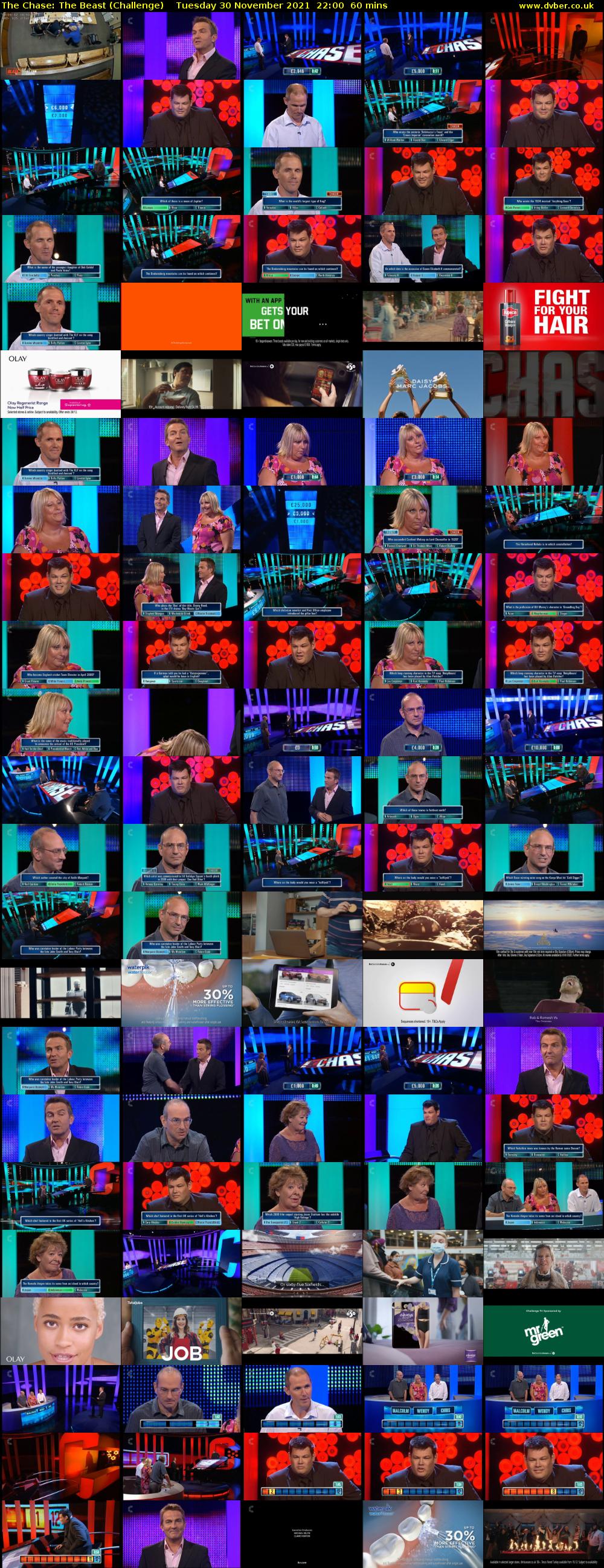 The Chase: The Beast (Challenge) Tuesday 30 November 2021 22:00 - 23:00