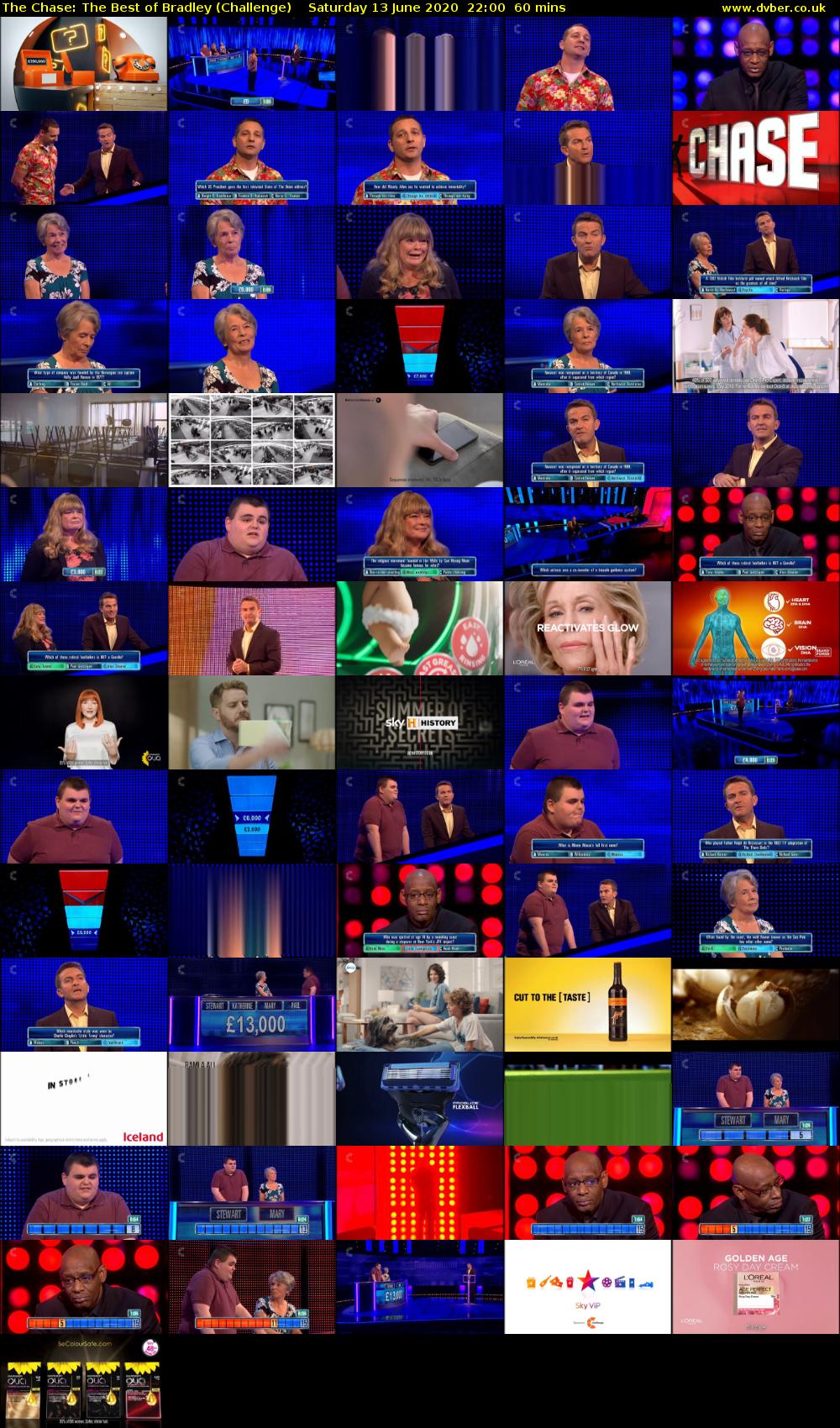 The Chase: The Best of Bradley (Challenge) Saturday 13 June 2020 22:00 - 23:00