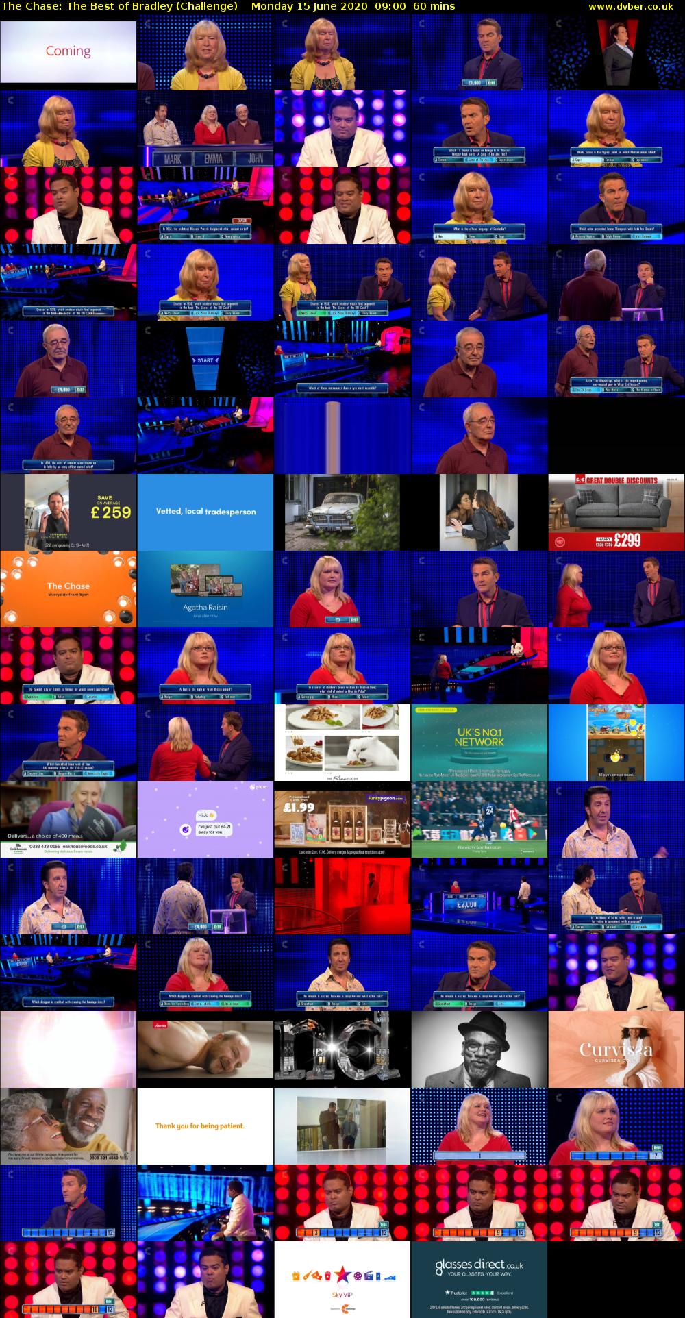 The Chase: The Best of Bradley (Challenge) Monday 15 June 2020 09:00 - 10:00
