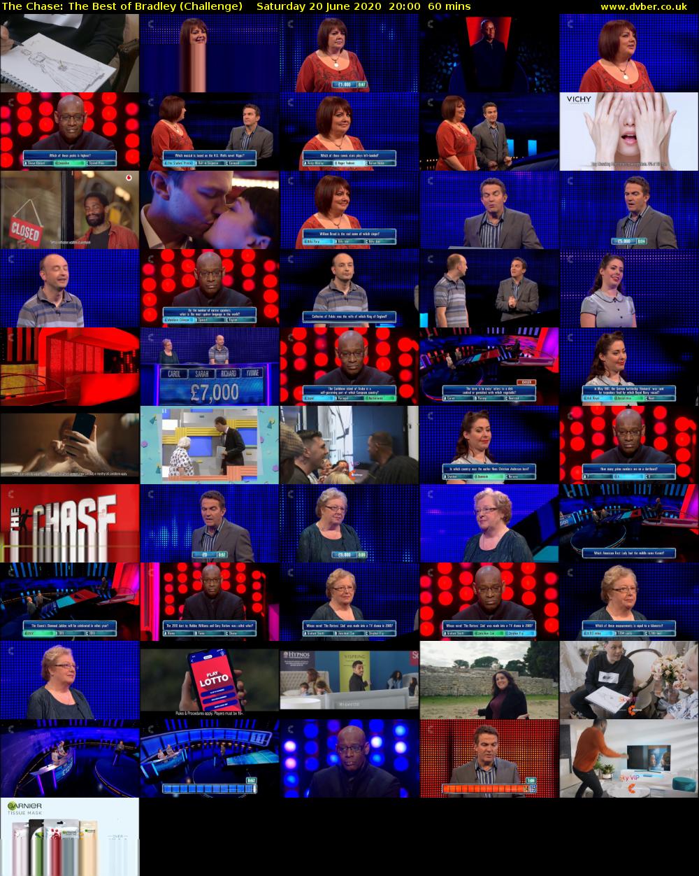 The Chase: The Best of Bradley (Challenge) Saturday 20 June 2020 20:00 - 21:00