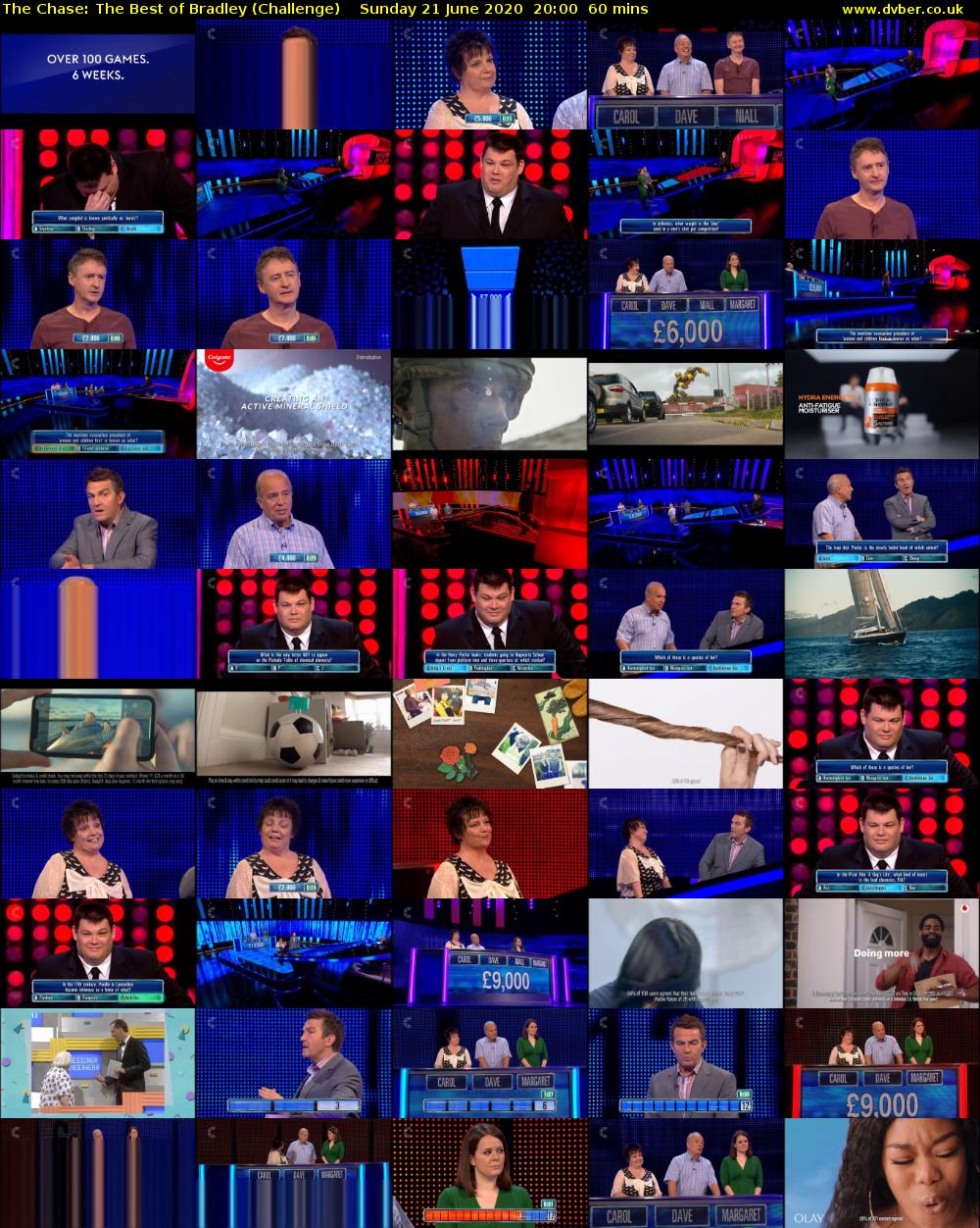The Chase: The Best of Bradley (Challenge) Sunday 21 June 2020 20:00 - 21:00