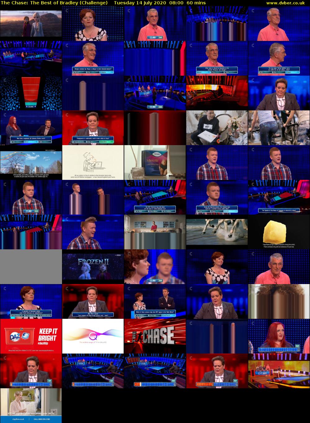 The Chase: The Best of Bradley (Challenge) Tuesday 14 July 2020 08:00 - 09:00