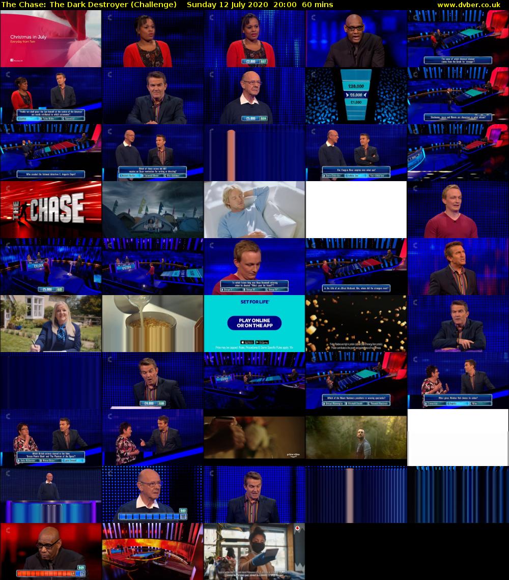 The Chase: The Dark Destroyer (Challenge) Sunday 12 July 2020 20:00 - 21:00