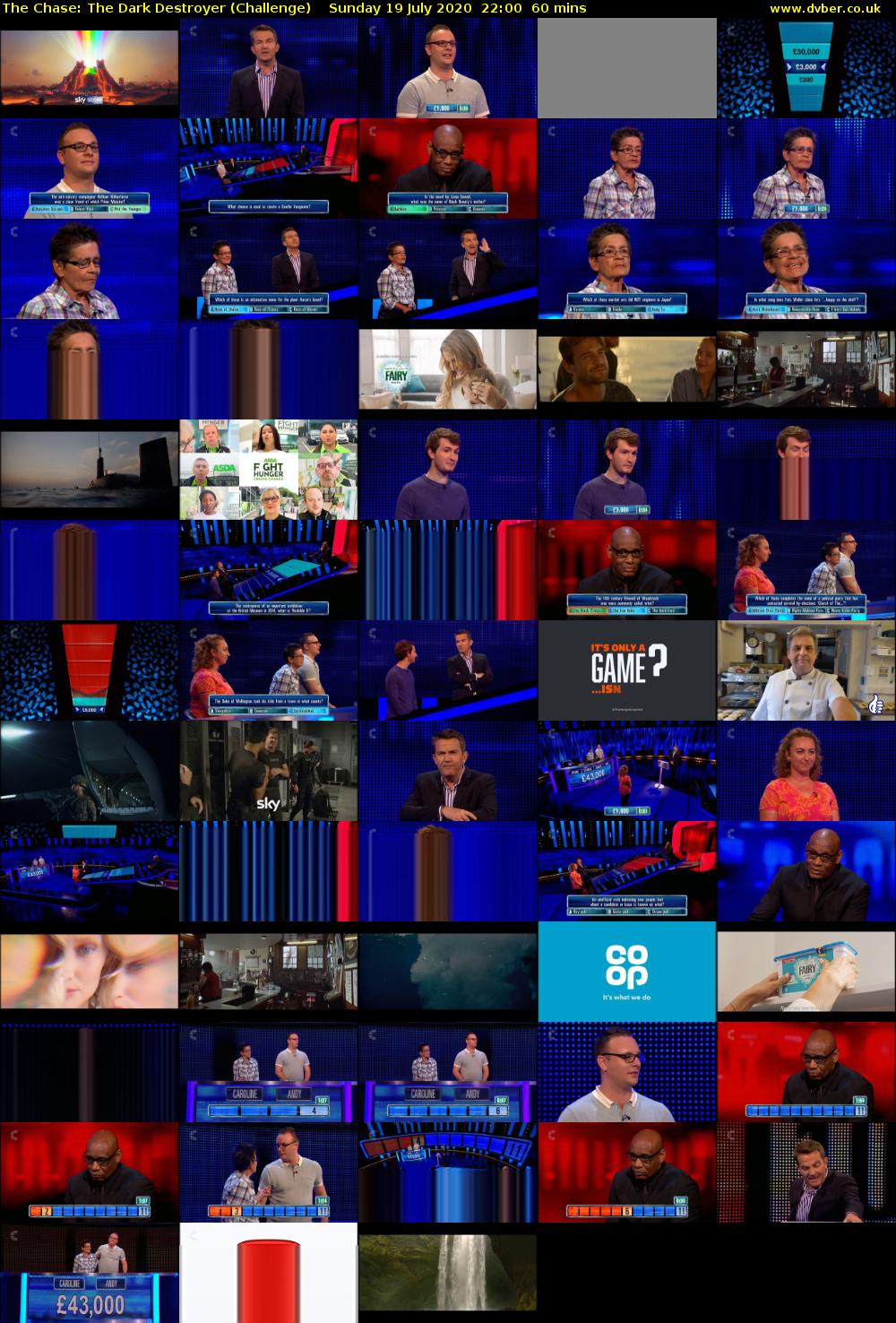 The Chase: The Dark Destroyer (Challenge) Sunday 19 July 2020 22:00 - 23:00