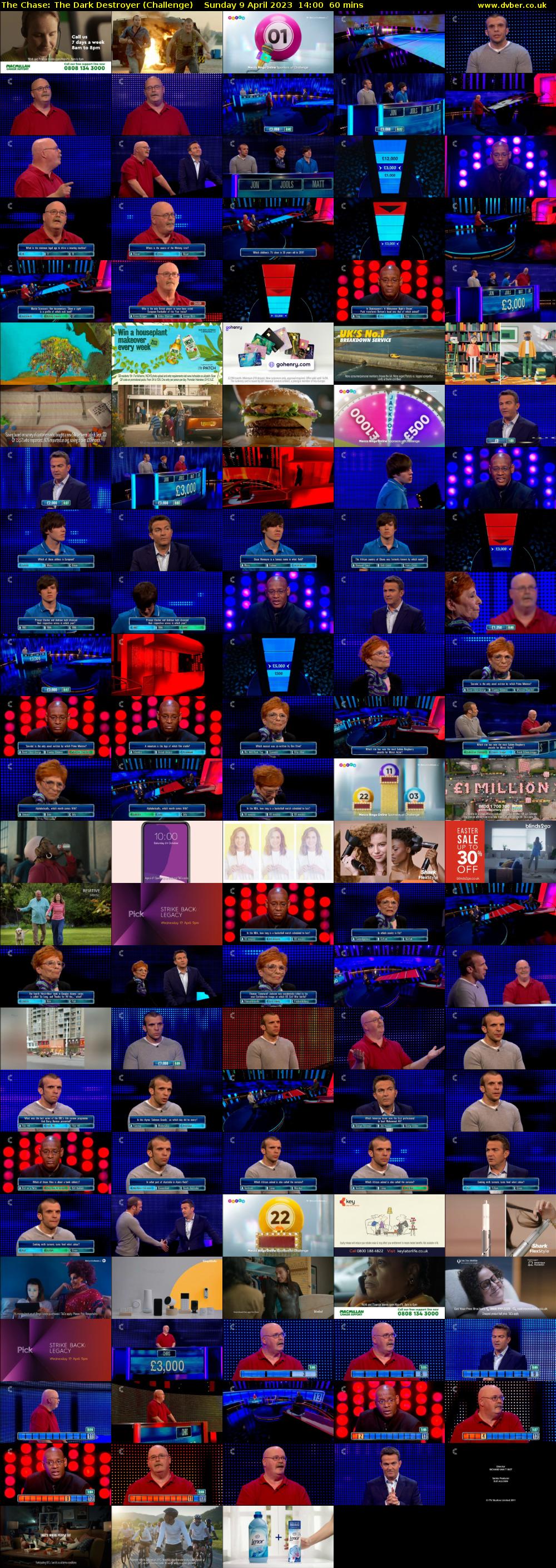 The Chase: The Dark Destroyer (Challenge) Sunday 9 April 2023 14:00 - 15:00