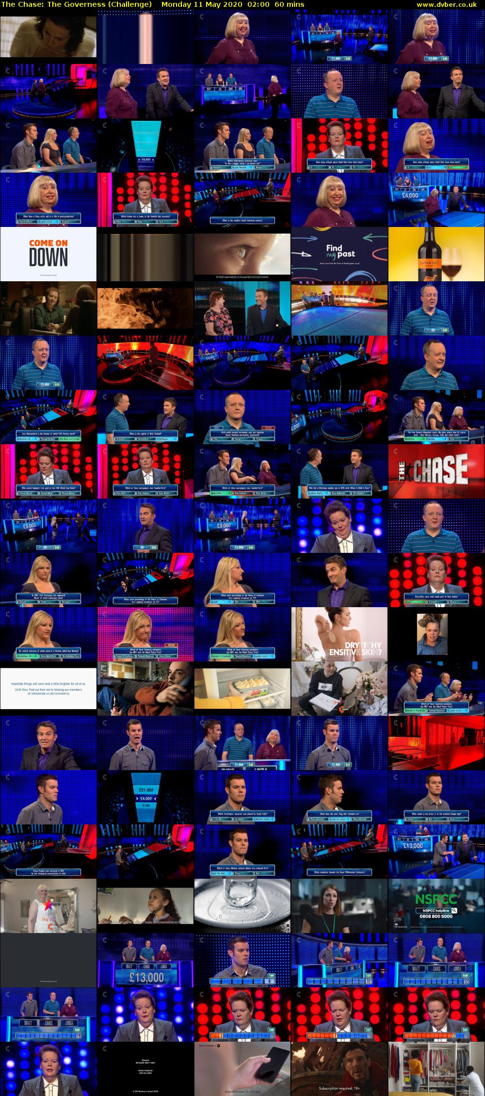 The Chase: The Governess (Challenge) Monday 11 May 2020 02:00 - 03:00