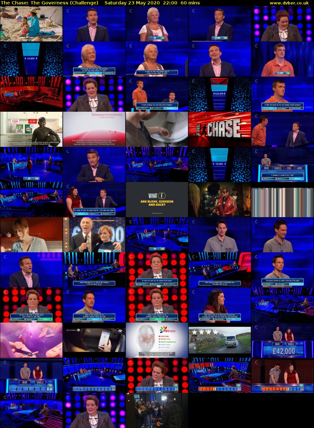 The Chase: The Governess (Challenge) Saturday 23 May 2020 22:00 - 23:00