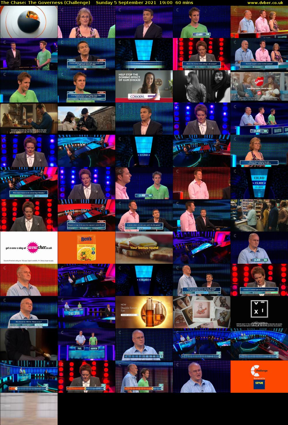 The Chase: The Governess (Challenge) Sunday 5 September 2021 20:00 - 21:00