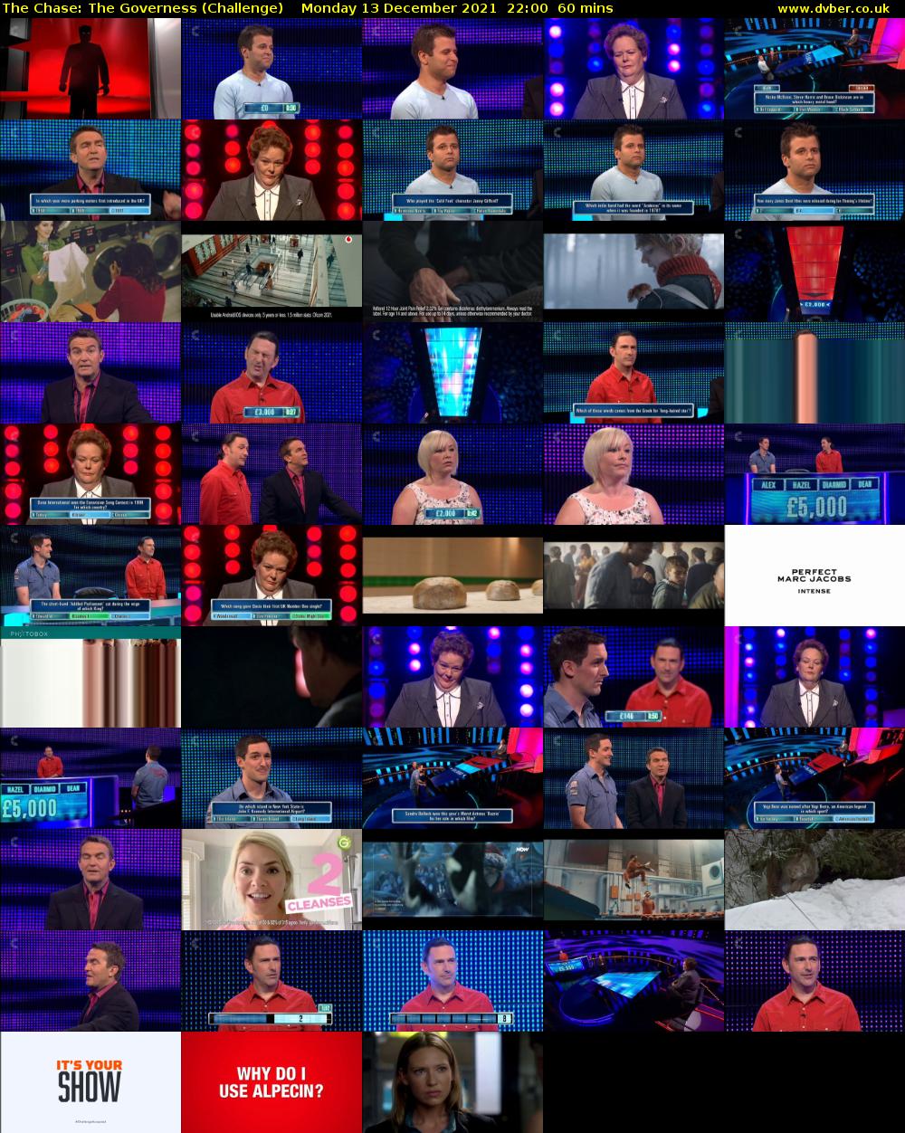 The Chase: The Governess (Challenge) Monday 13 December 2021 22:00 - 23:00