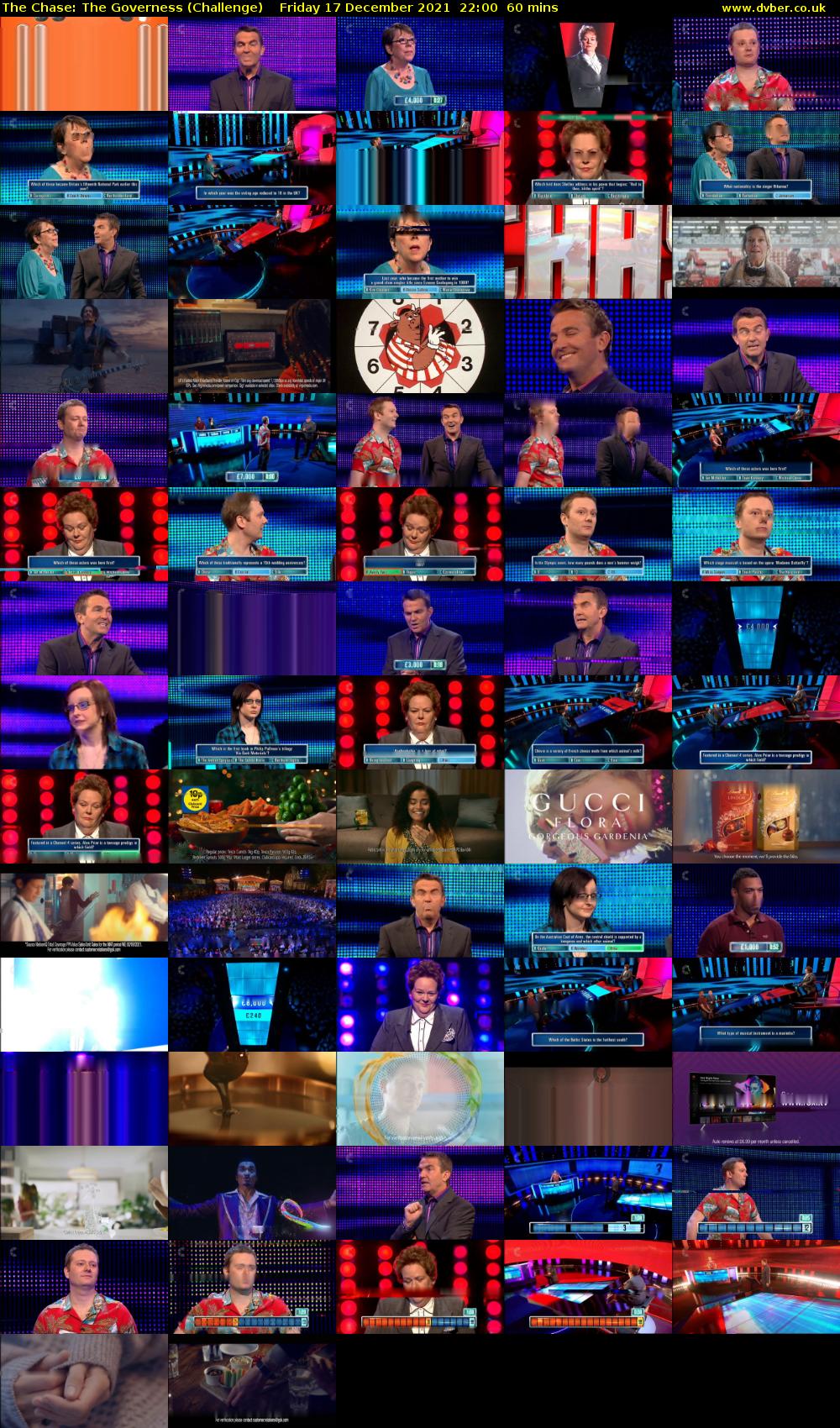The Chase: The Governess (Challenge) Friday 17 December 2021 22:00 - 23:00