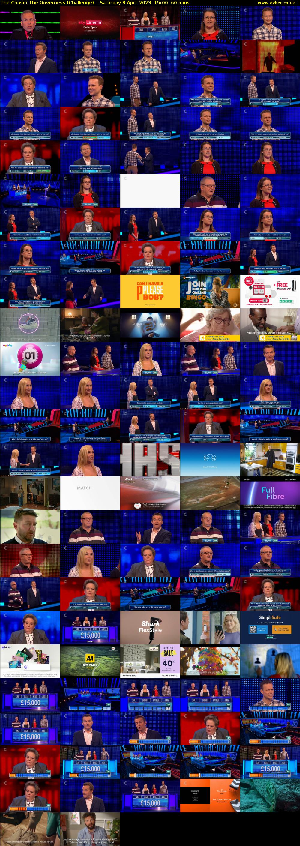 The Chase: The Governess (Challenge) Saturday 8 April 2023 15:00 - 16:00