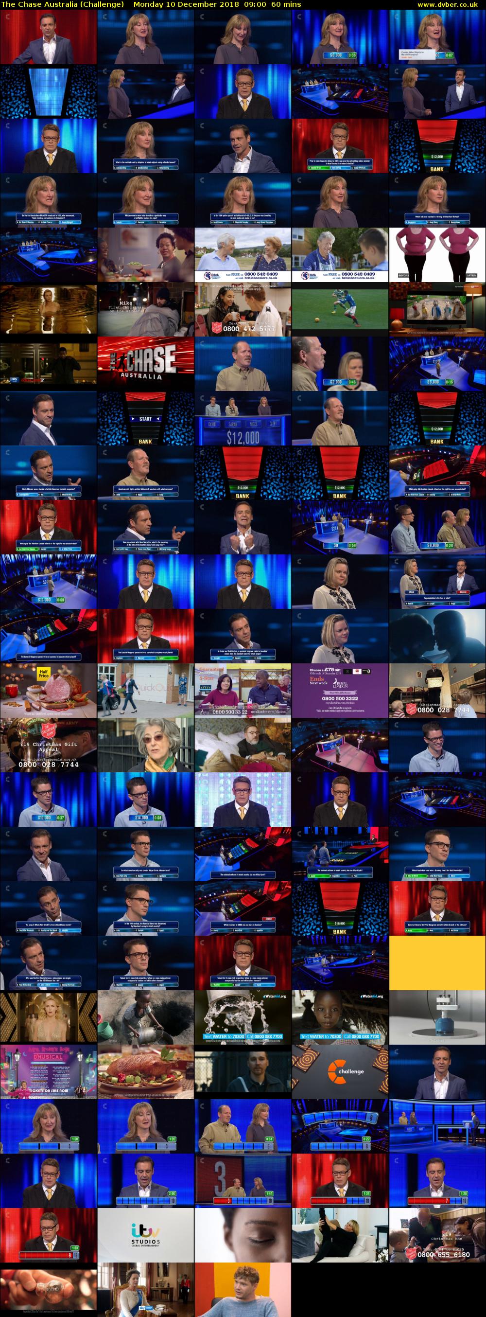 The Chase Australia (Challenge) Monday 10 December 2018 09:00 - 10:00