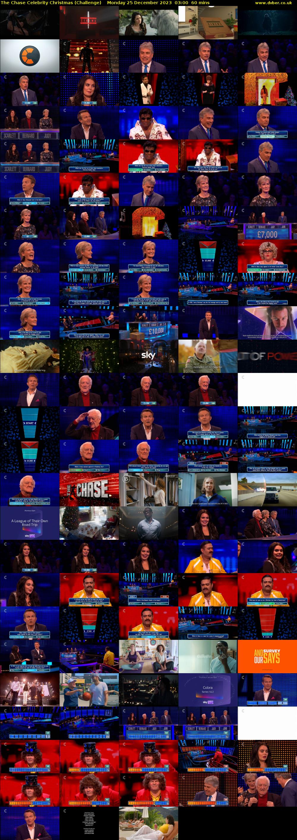 The Chase Celebrity Christmas (Challenge) Monday 25 December 2023 03:00 - 04:00
