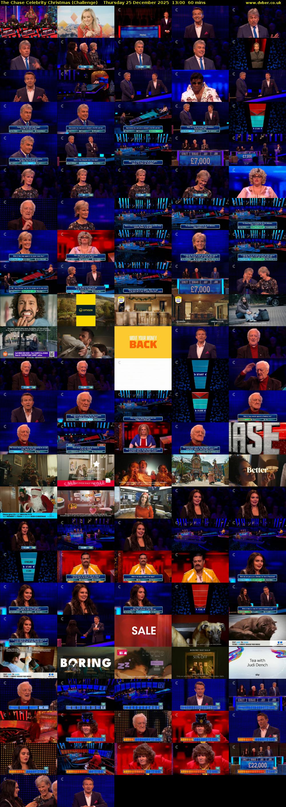 The Chase Celebrity Christmas (Challenge) Thursday 25 December 2025 13:00 - 14:00