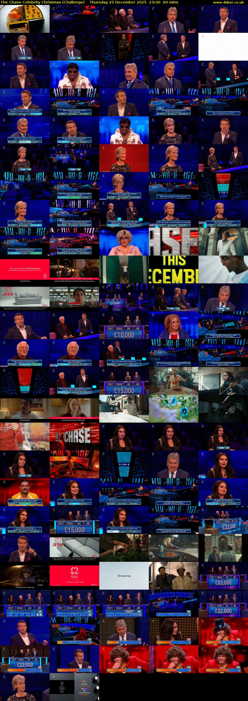 The Chase Celebrity Christmas (Challenge) Thursday 25 December 2025 23:00 - 00:00