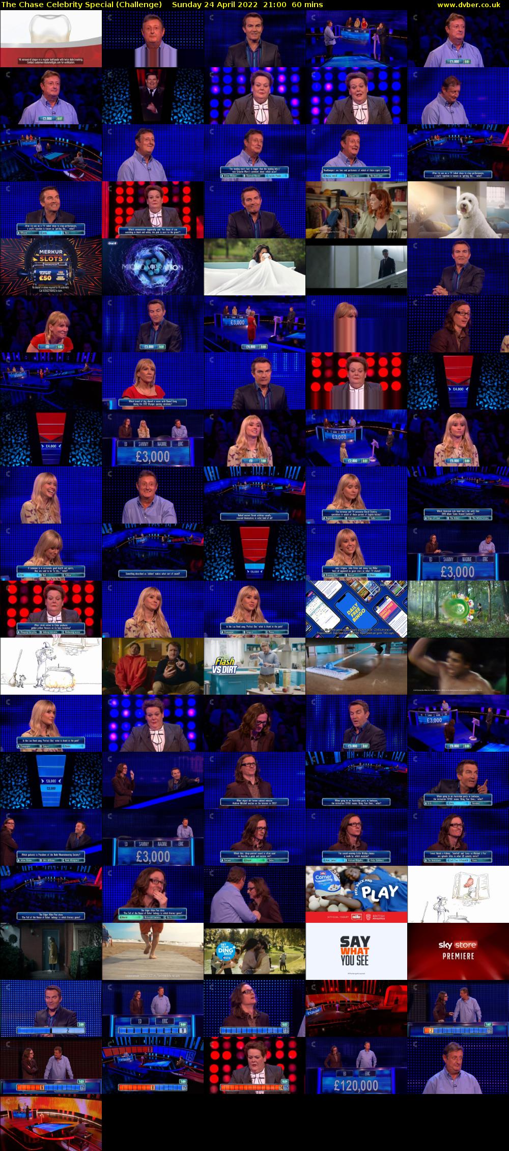 The Chase Celebrity Special (Challenge) Sunday 24 April 2022 21:00 - 22:00