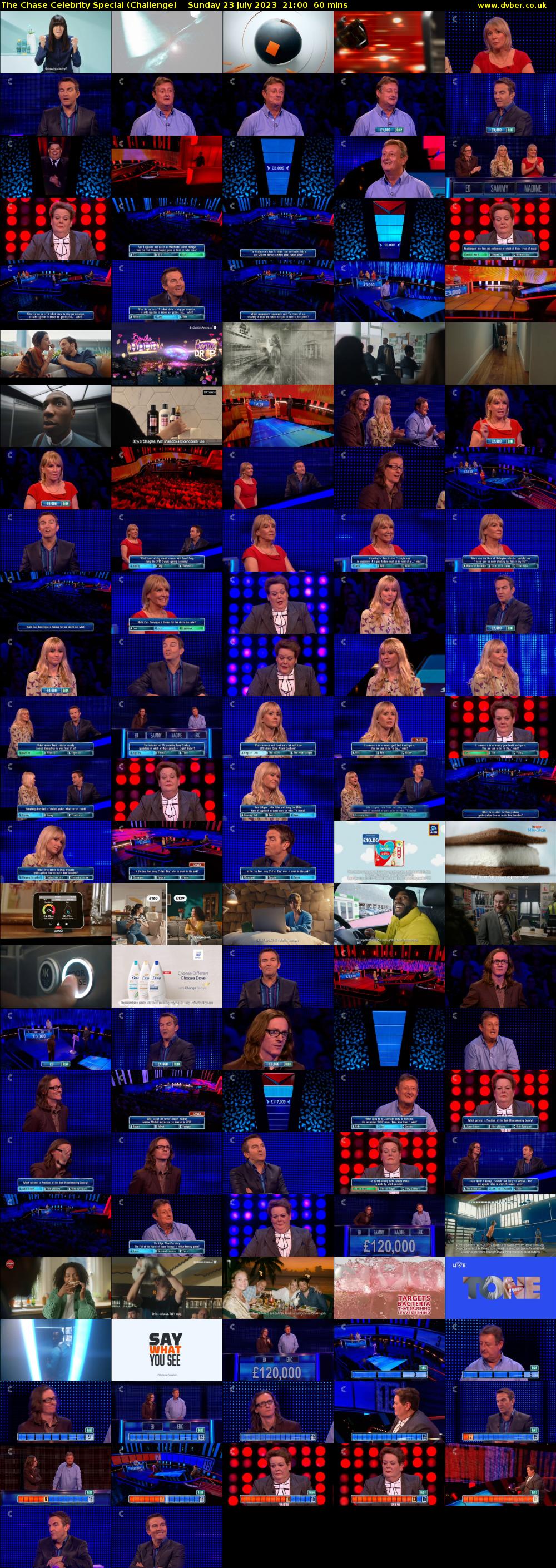The Chase Celebrity Special (Challenge) Sunday 23 July 2023 21:00 - 22:00